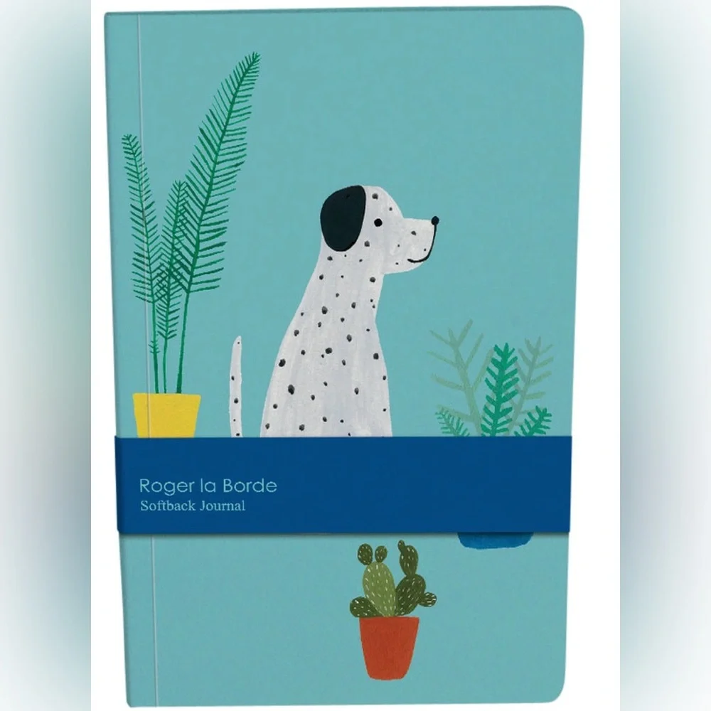 Roger la Borde A5 Journal-Adorable Dalmatian Dog Design, 128 lined&unlined pages